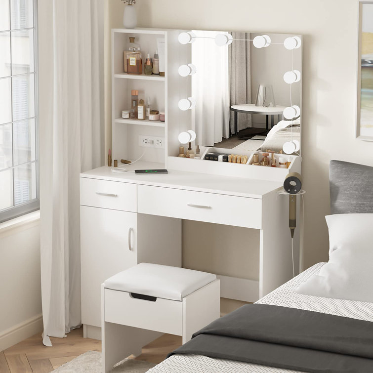 Wayfair vanity bench new arrivals